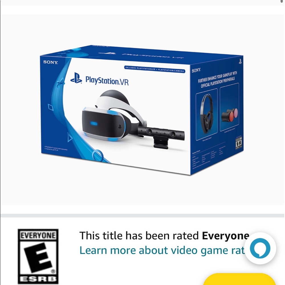 PlayStation VR System (compatible with Ps4 console) with 5 games.
